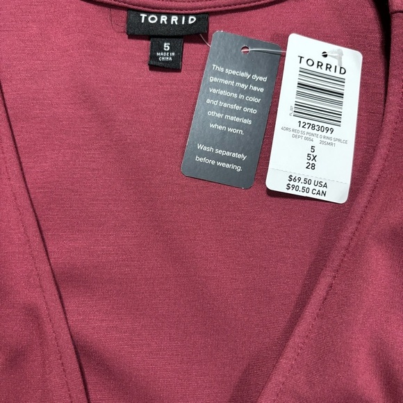 NWT Torrid Red Pointe O Ring
Surpluce Dress - Picture 6 of 6